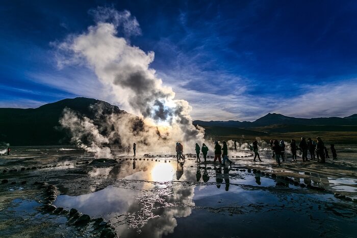 Tatio Geysers in Chile