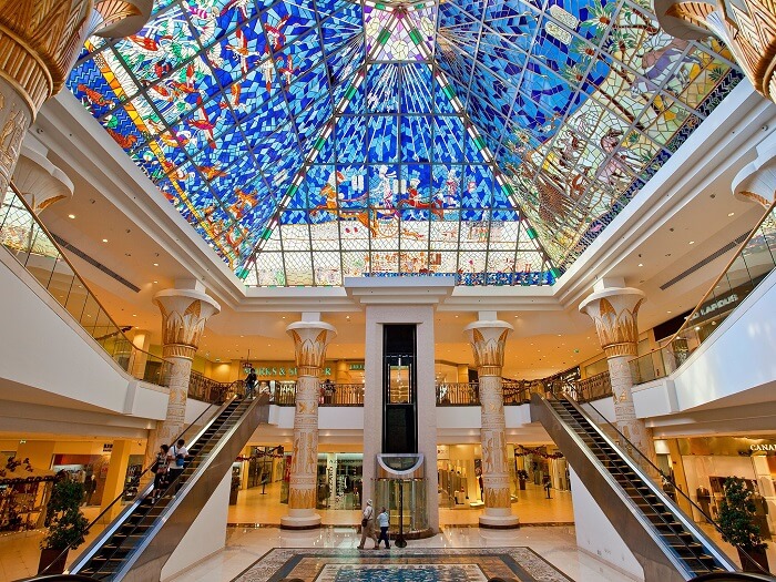 Shopping at Wafi Mall in Dubai