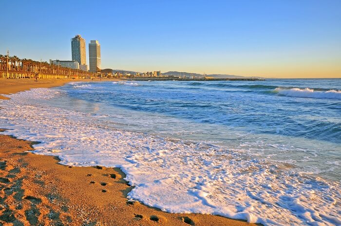 La Barceloneta Beach in Spain