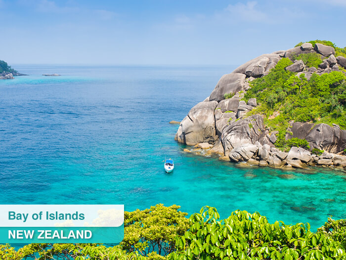 Bay of Islands in New Zealand
