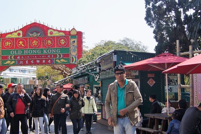 Sudip at the ocean park in hong kong