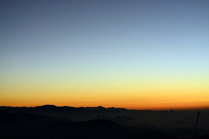 sunset at tiger hill