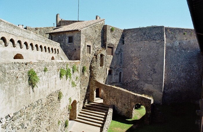 Interior view of castle