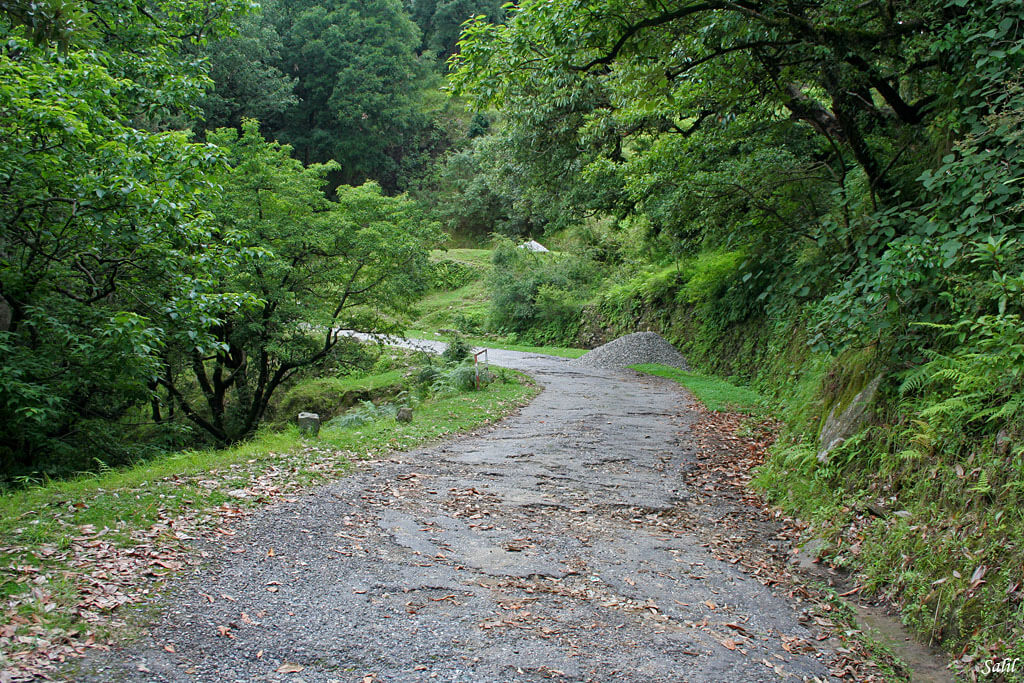a road in mountains
