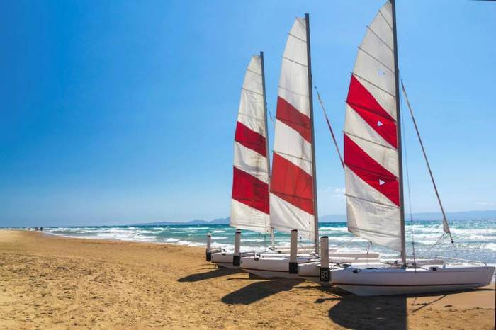 catamaran cruises on beach