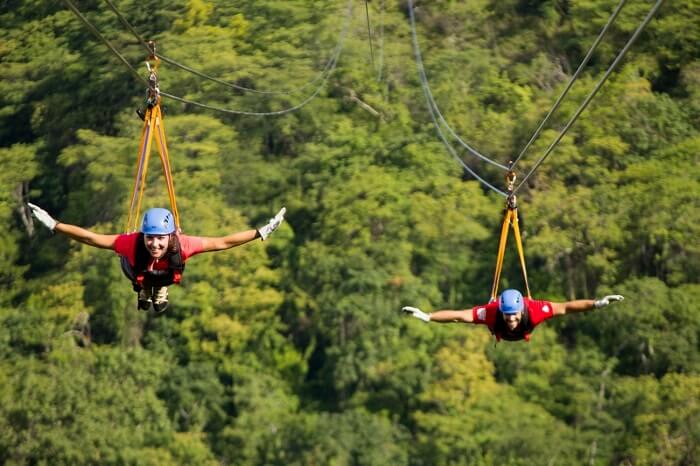 zip lining in Costa Rica