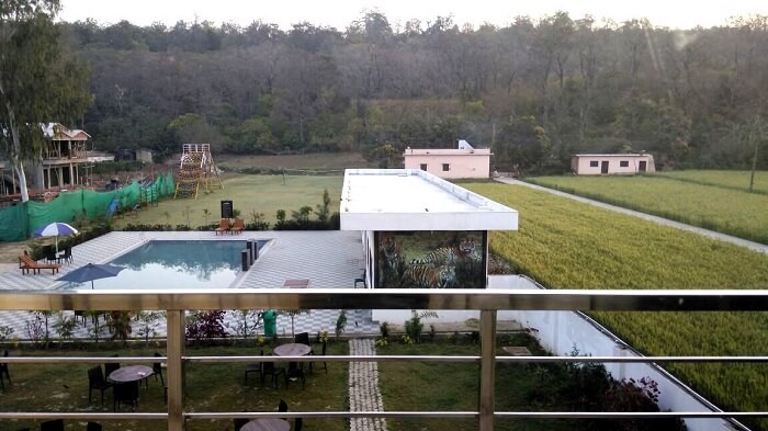 our hotel view in Jim corbett
