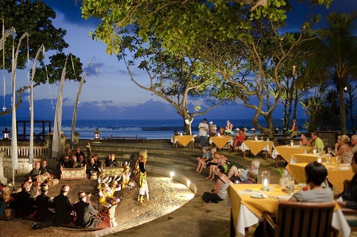 A cultural evening during a destination wedding at The Oberoi in Bali