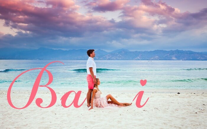 A couple in Bali