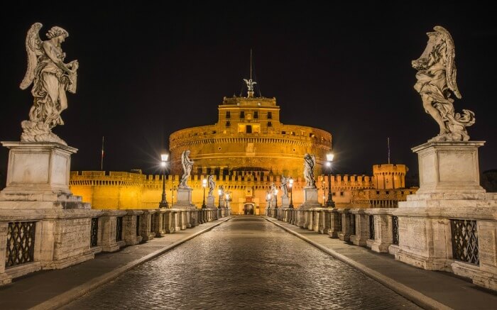 Evening in Castel Sant’Angelo