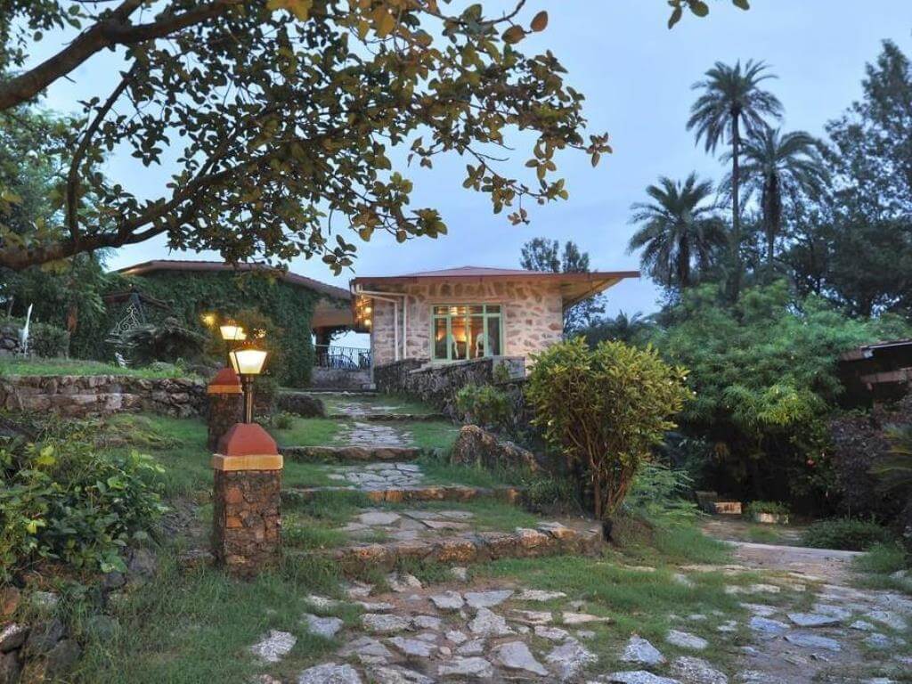 dimly lit cottage of Welcome Heritage Hotel