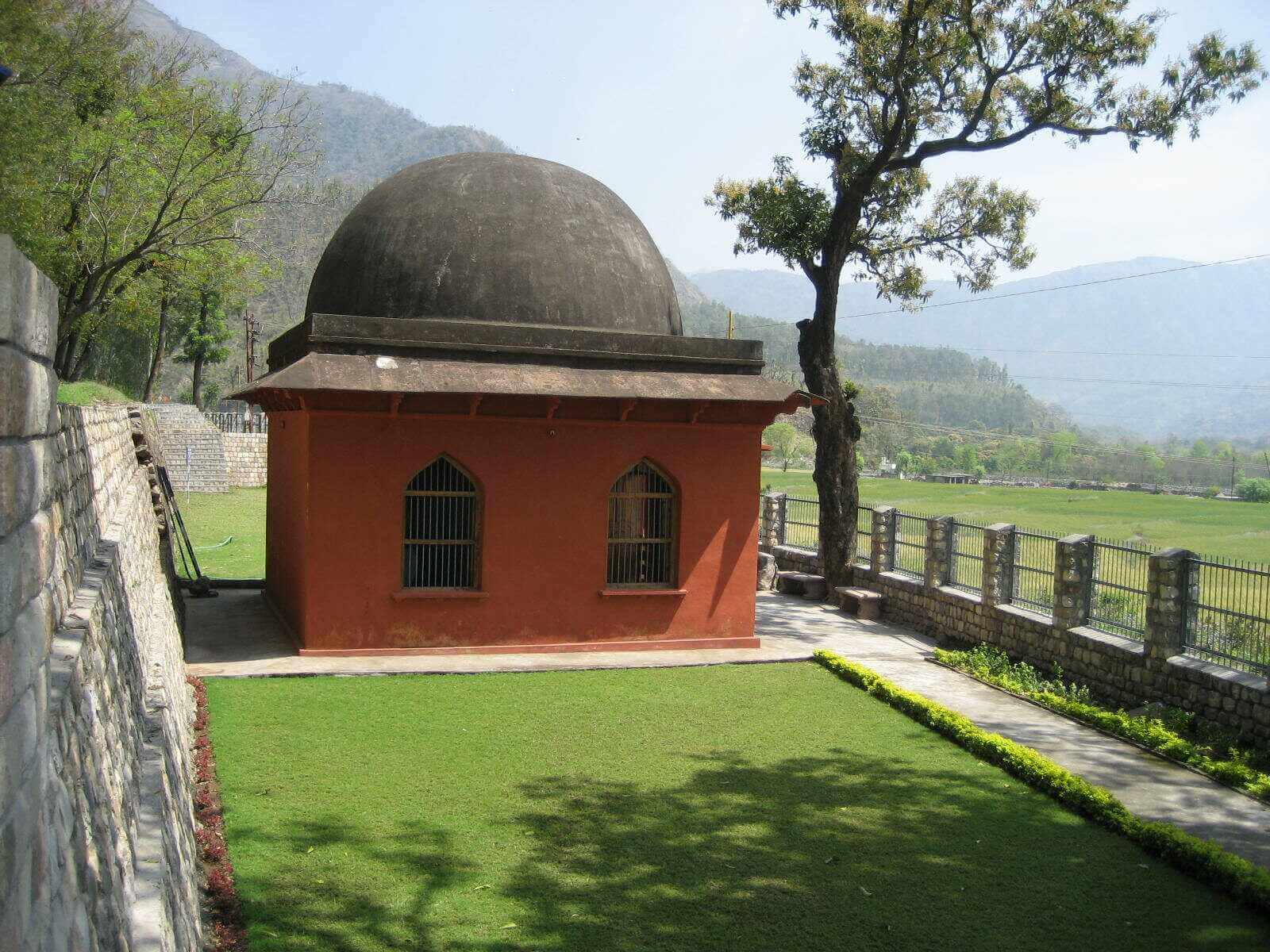 a monument in the mountains