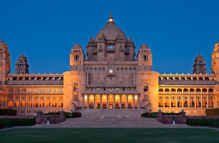 View of Taj Umaid Bhavan Palace
