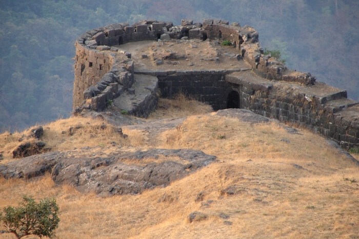 View from the top of the fort in Shrivardhan
