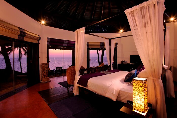 An Octagon Room at the Niraamaya Retreats Surya Samudra in Kovalam