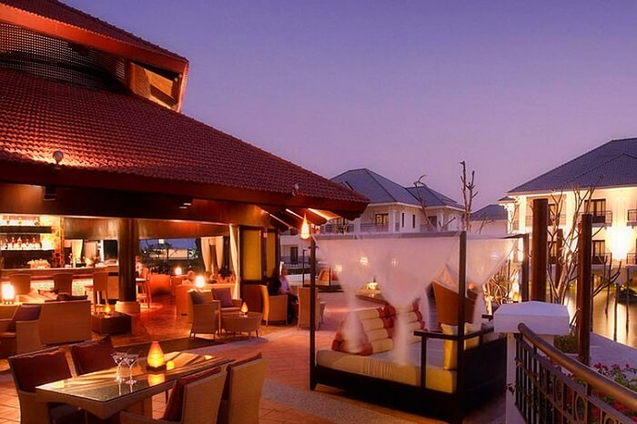 Sunset bar at Intercontinental West Lake in Hanoi