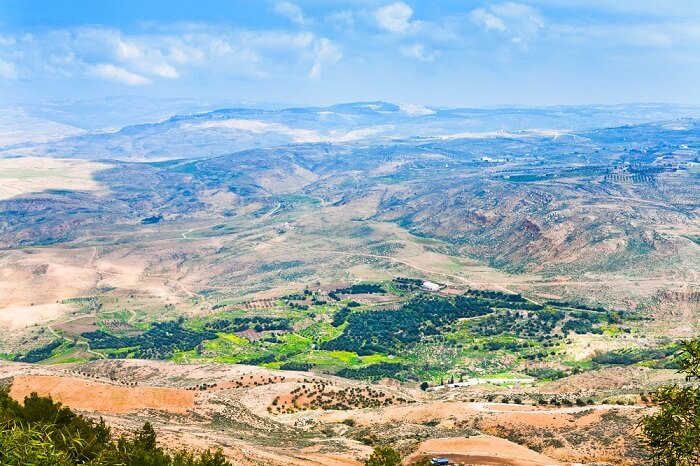 A view of the Promised Land from Mount Nebo in Jordan