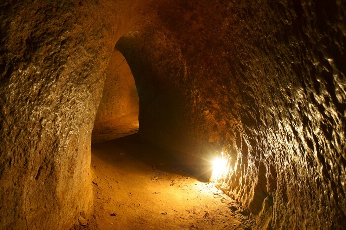 Underground room at Cu Chi tunnel in Ho Chi Minh city