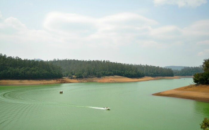 two speed boats on Pykara Lake