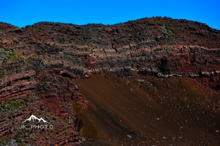 volcano in Reunion Island, France
