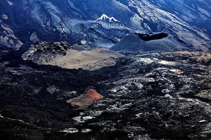 volcano in Reunion Island, France