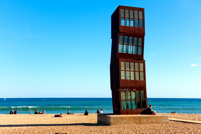 Sant Sebastià beach in Barcelona