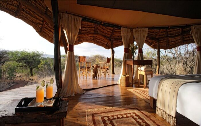 A view of safari honeymoon resort in Kenya