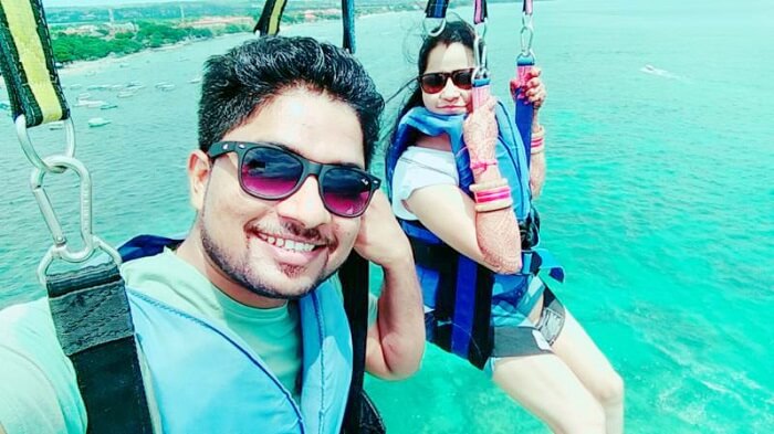 Brijendra and his wife in Bali