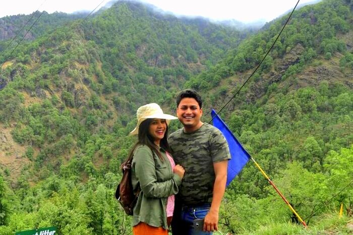 pankaj and his wife in dhanaulti