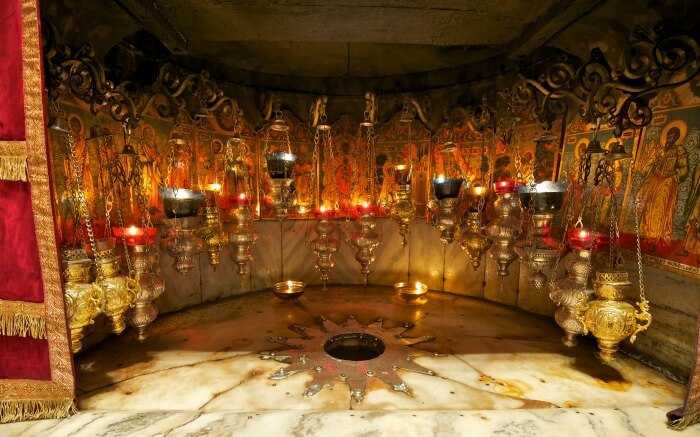 Interior view of Stern Von in Bethlehem in Israel