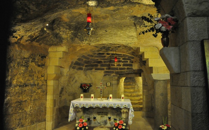 Interiors of the Basilica of Annunciation in Israel