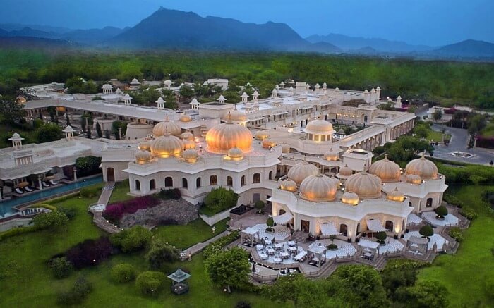 Ariel view of Oberoi Udaipur