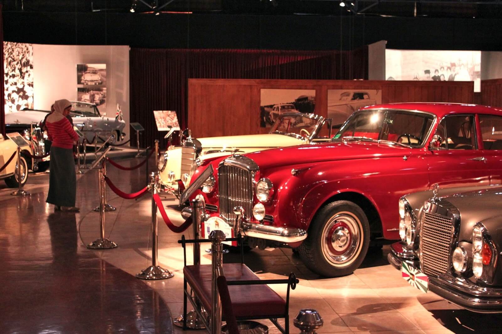 classic cars in Royal Automobile Museum in Amman