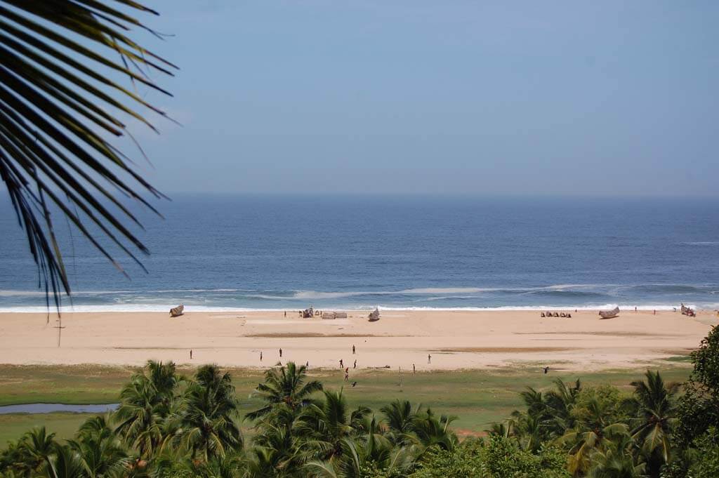 Chowara Beach in Chowara Village
