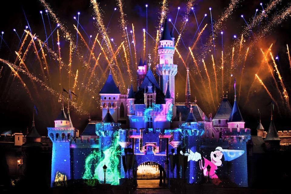 Hong Kong Disneyland at night
