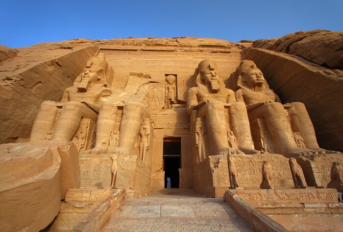 The temple of Abu Simbel in Egypt