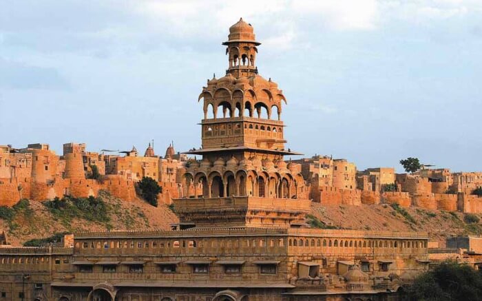 the giant Mandir Palace in Jaisalmer