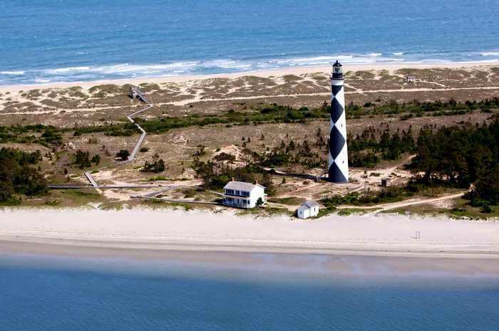 Lighthouse at Roanoke Island North Carolina