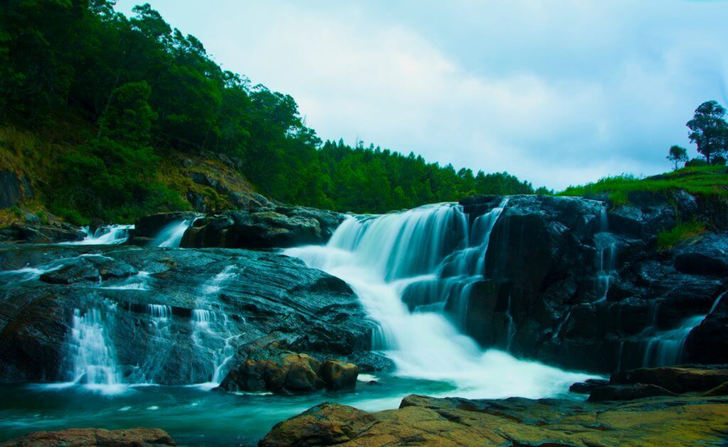 a gorgeous waterfall in Ooty