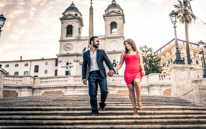 A couple in Rome