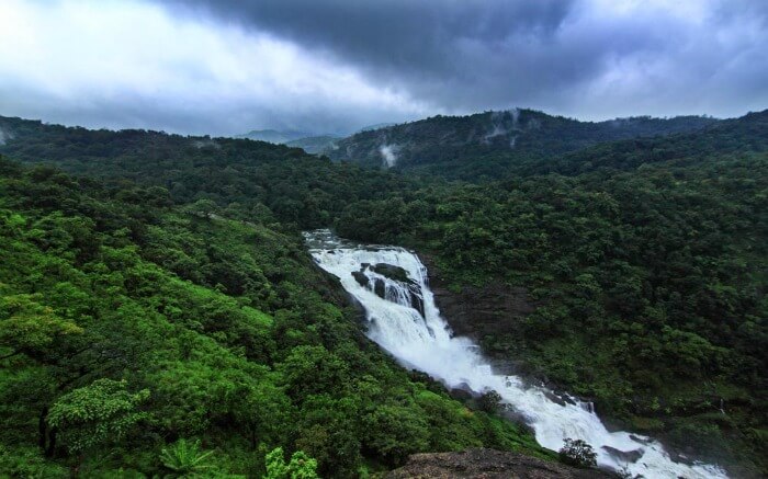 A waterfall in Coorg