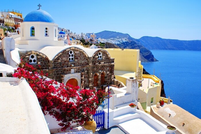 Island Travel Sea Santorini Summer Europe Greece