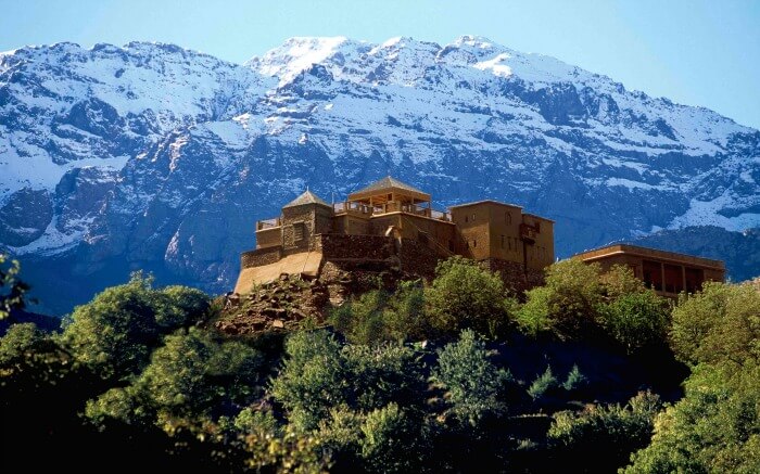 Mesmerizing landscape by Djebel Toubkal mountains in Morocco