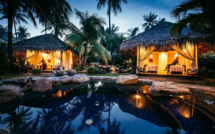 Romantic cottages of Atmosphere Resort in Philippines