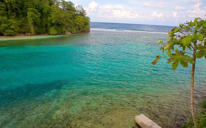 Turquoise water of Port Antonio