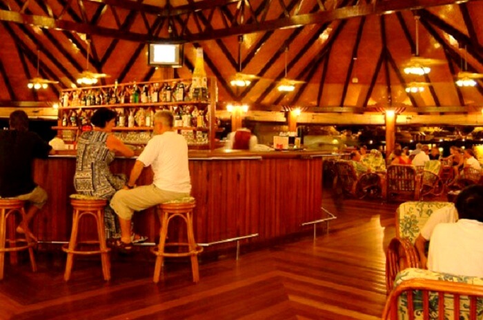 Bar at the paradise island resort and spa