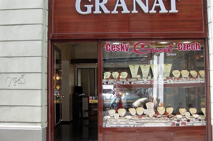 The popular Cesky Granat Turnov in Prague from where one can purchase some inexpensive jewelry