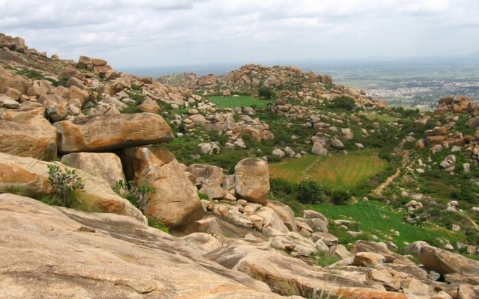 volcanic rocks on Anthargange hills