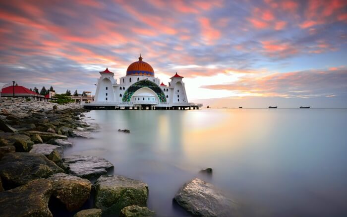 Masjid Selat in Melaka - one of the top places to visit near Kuala Lumpur