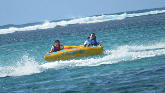 Tube ride in Mauritius